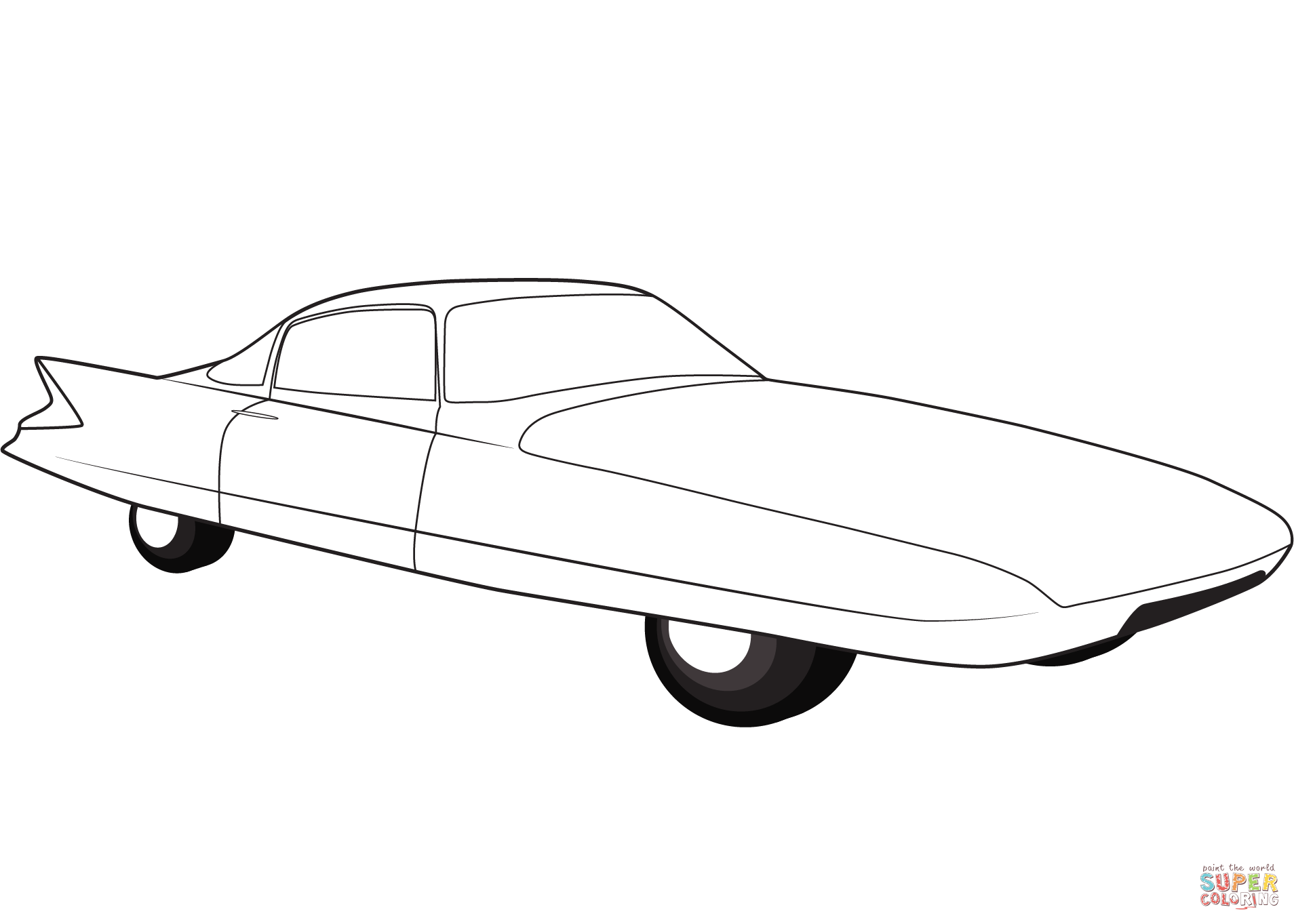 Chrysler ghia streamline x gilda coloring page free printable coloring pages