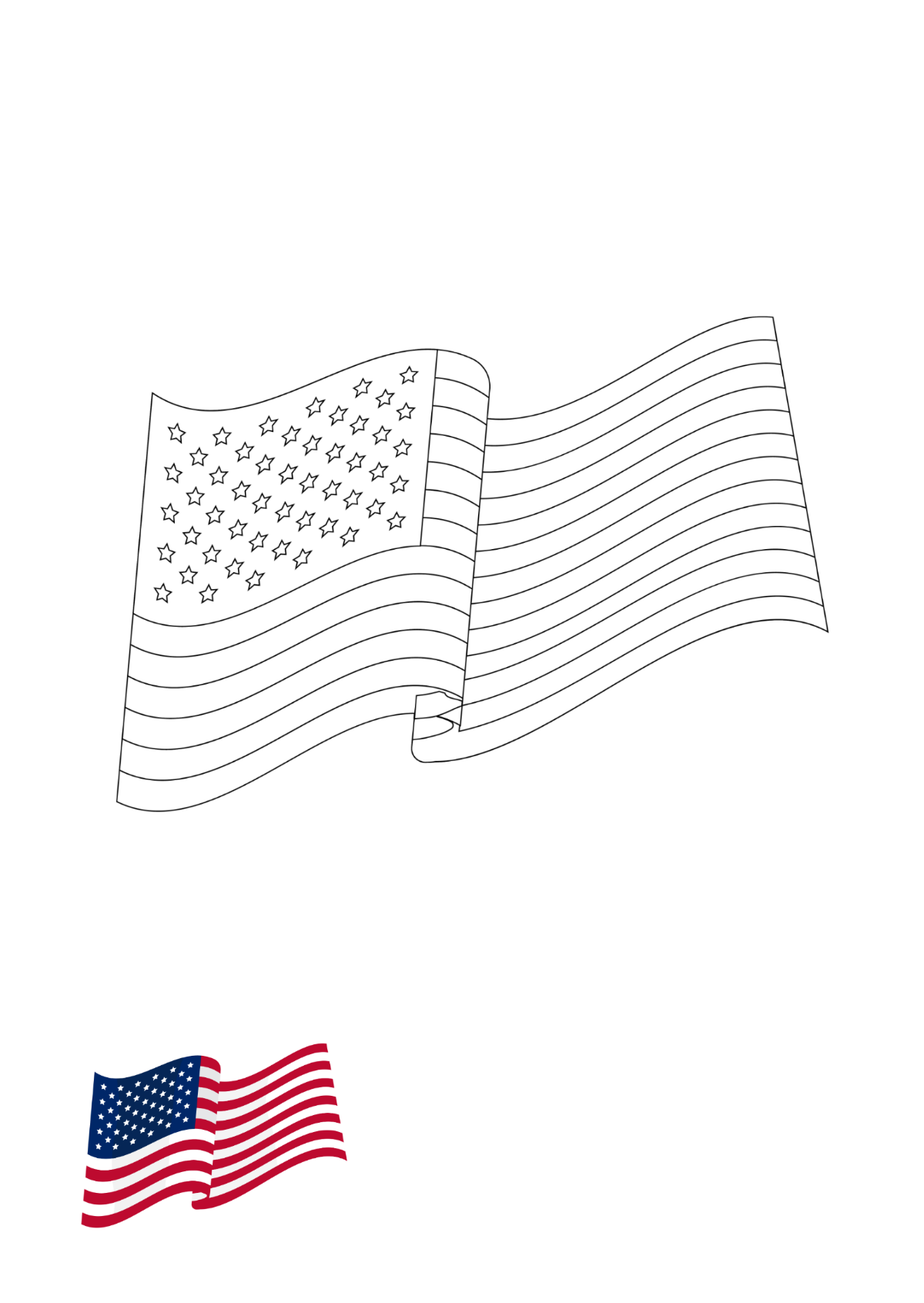 Free flag coloring