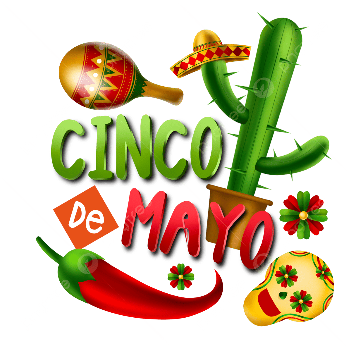 Cinco de mayo png picture cinco de mayo colorful logo design for poster position cinco de mayo cinco de mayo design holiday png image for free download