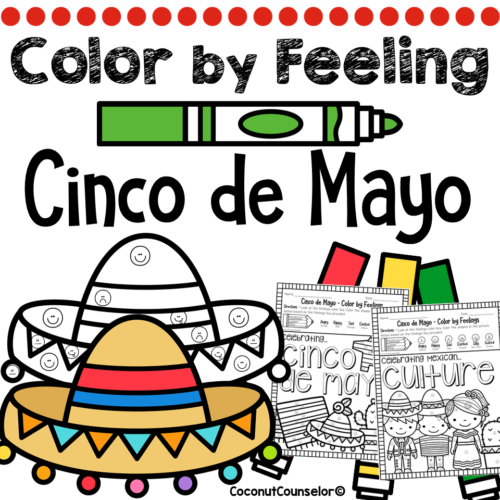 Cinco de mayo color by feeling worksheets made by teachers