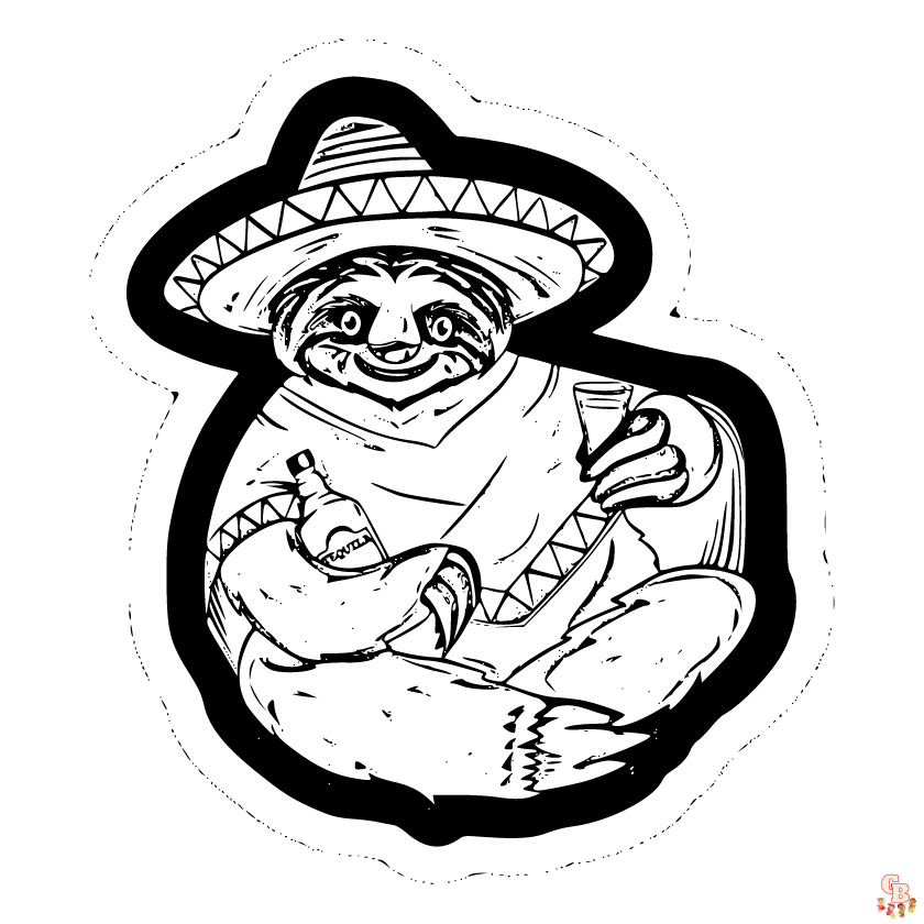 Celebrate cinco de mayo coloring pages with free printable