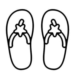 Sandals coloring pages printable for free download