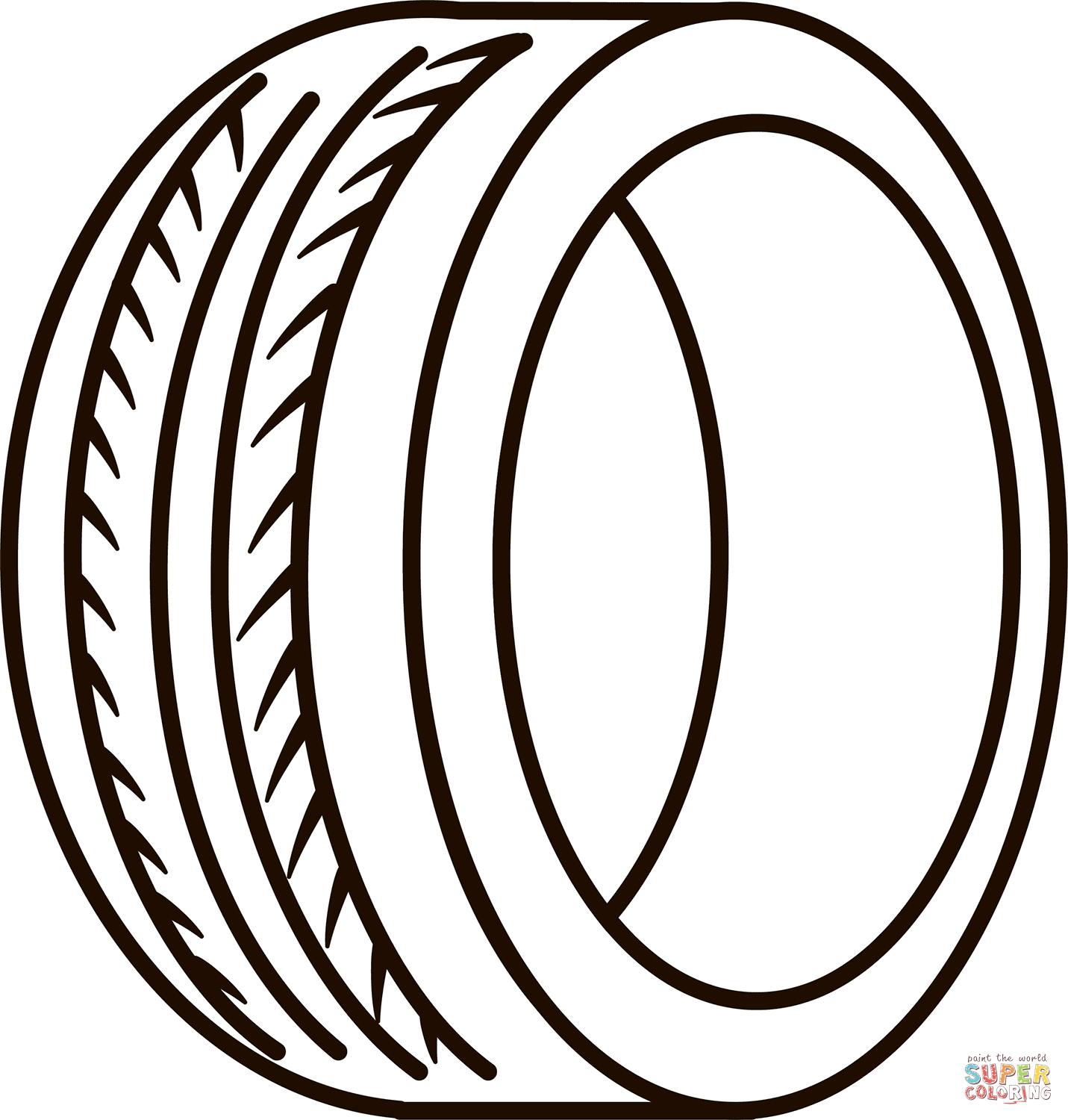 Tire coloring page free printable coloring pages