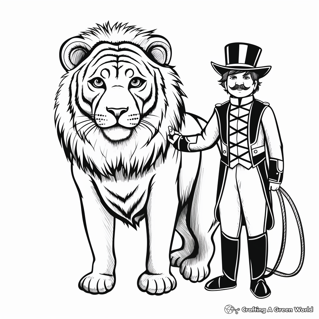 Circus animal coloring pages