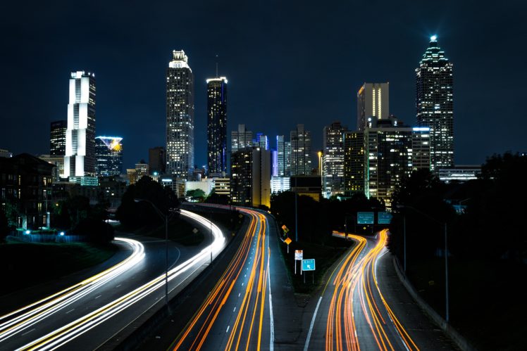 City lights cityscape road night hd wallpapers desktop and mobile images photos