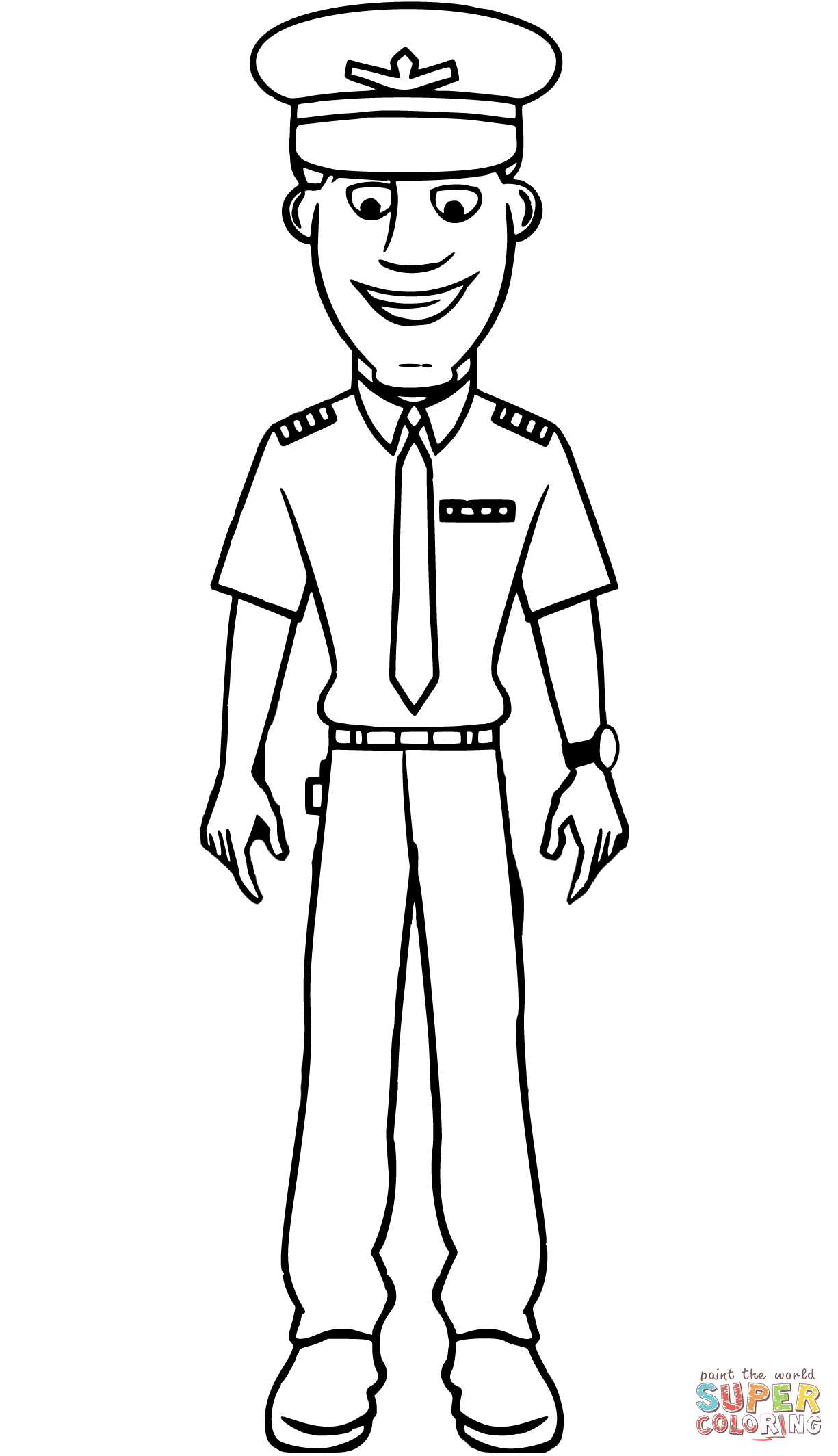 Civil aviation pilot coloring page free printable coloring pages