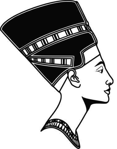 Nefertiti coloring page free printable coloring pages