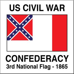 Clip art flags civil war confederate rd national flag color i