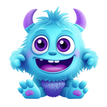 Monster coloring clipart transparent background hugging monster vector or color illustration monster hug horns png image for free download