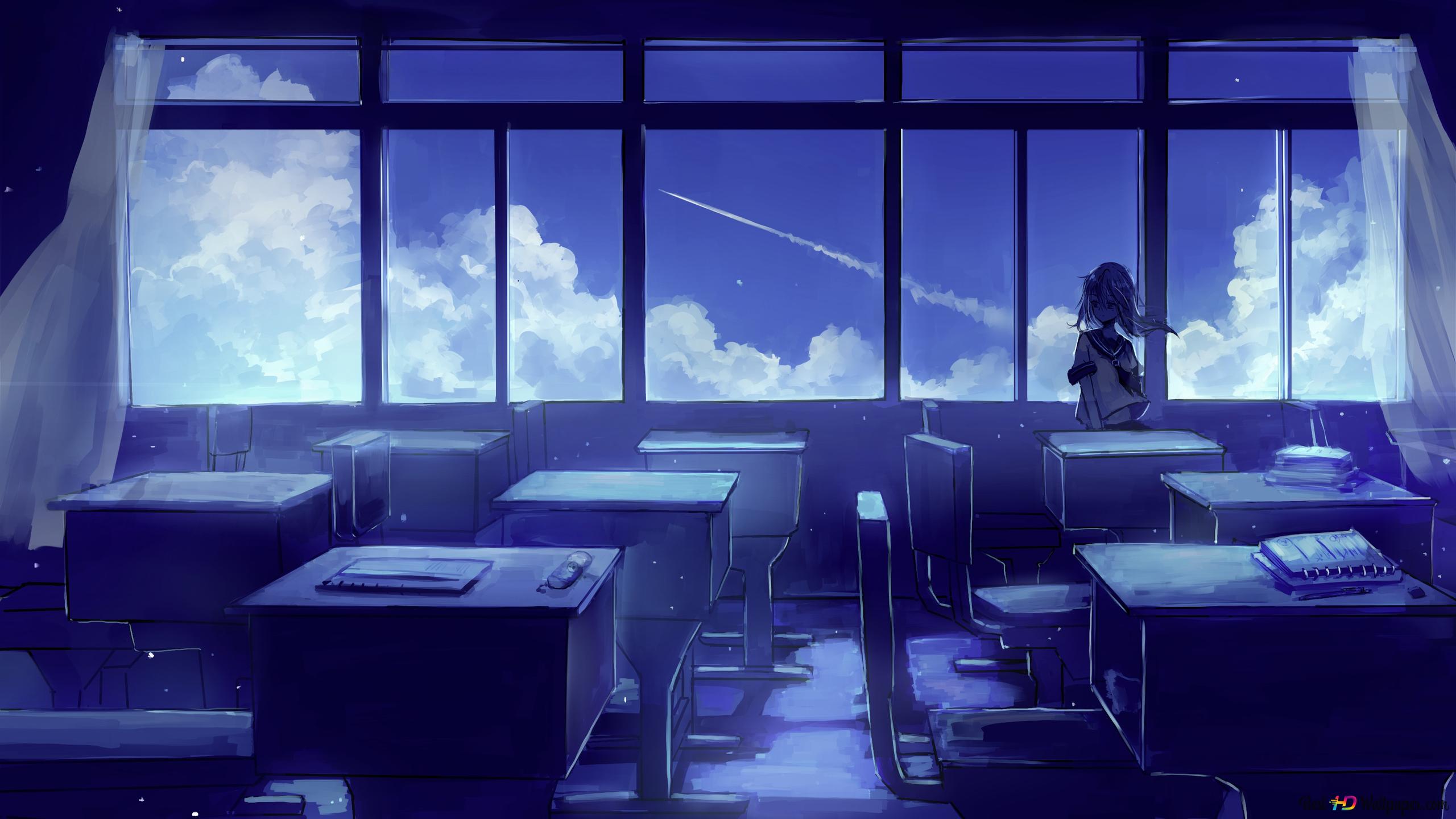 Alone in the classroom k wallpaper download