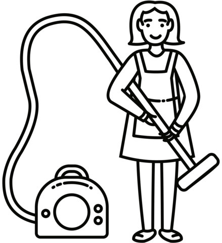 House cleaning coloring page free printable coloring pages