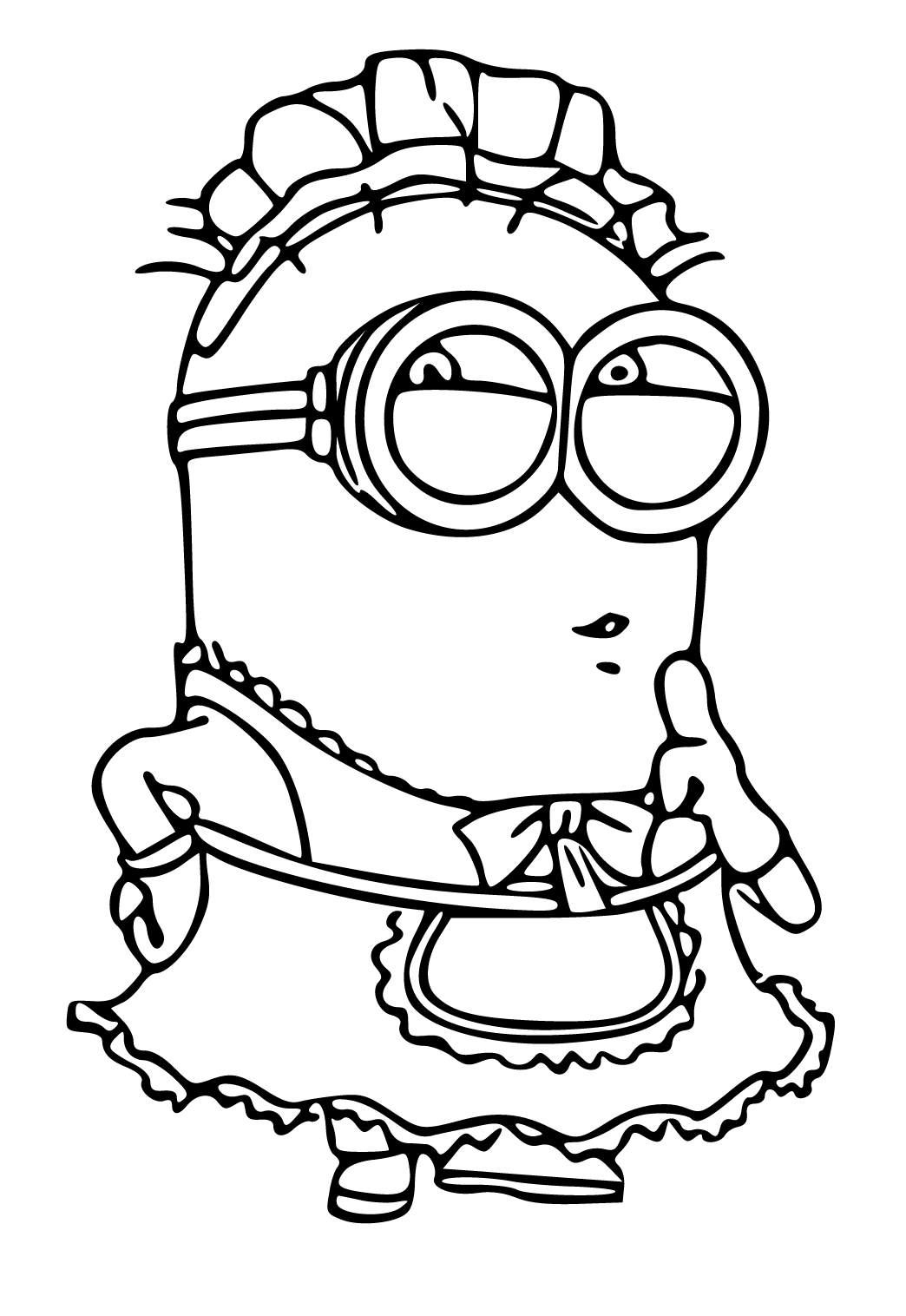 Free printable minions cleaning coloring page sheet and picture for adults and kids girls and boys