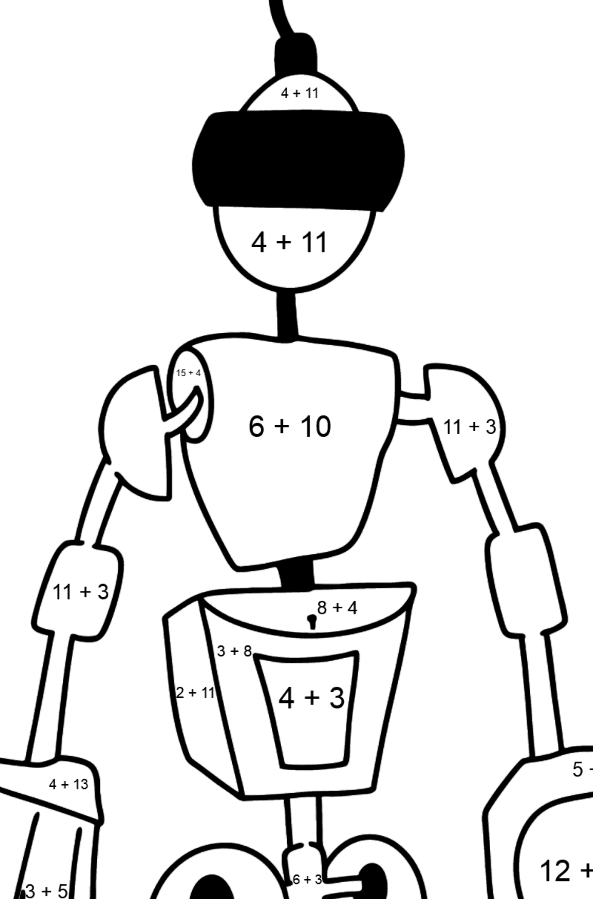 Cleaning robot coloring page â online and print for free