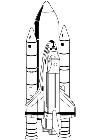 Space shuttle coloring page free printable coloring pages