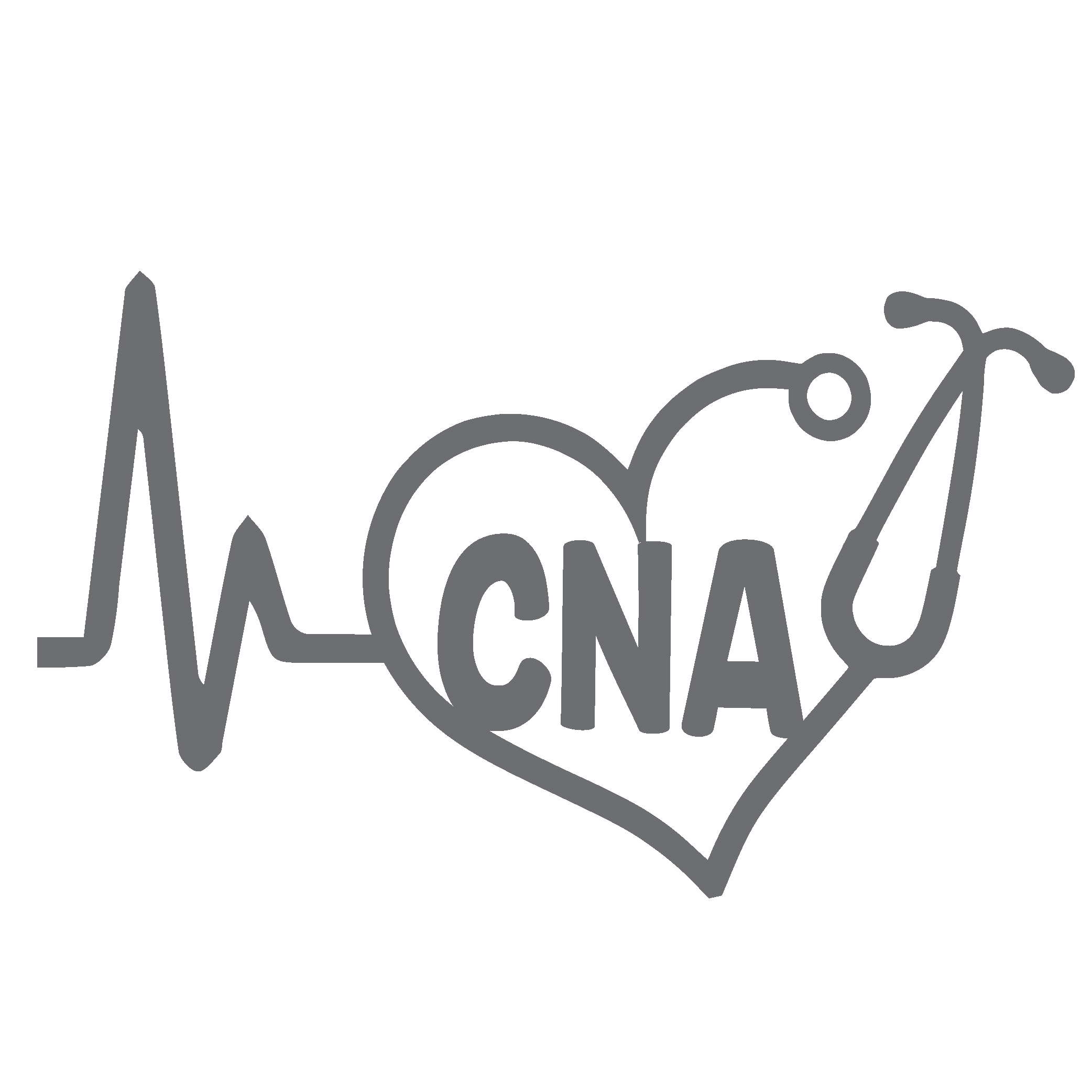 Heartbeat cna for certified nursing assistant vinyl graphic decal by shop vinyl design â shop vinyl design