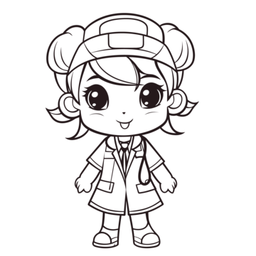Doctor girl vector art png images free download on