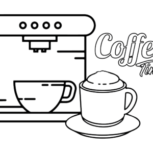 Coffee coloring pages printable for free download