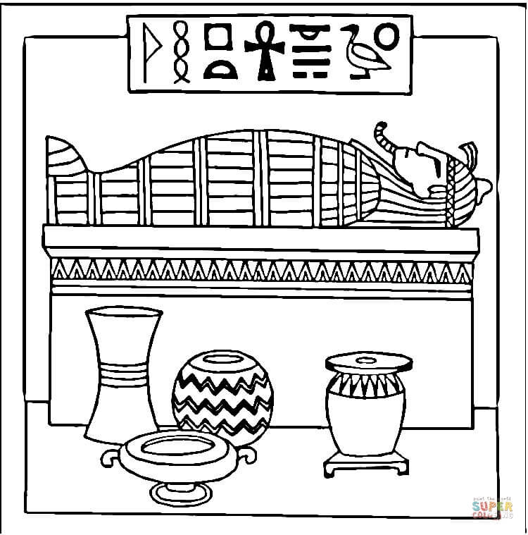 Sarcophagus coloring page free printable coloring pages