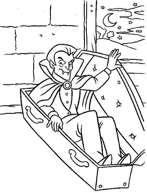 Vampire coloring pages pdf to print