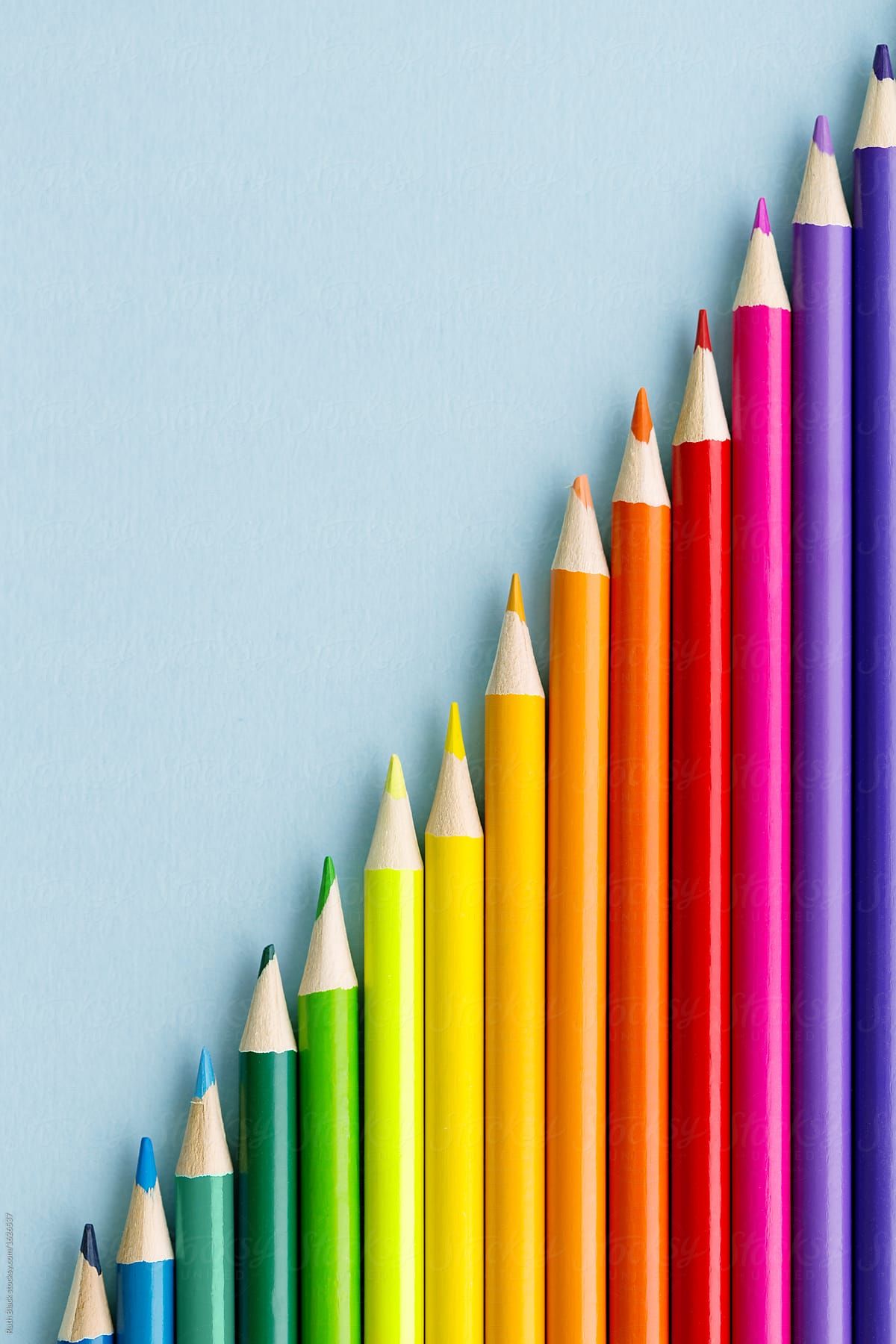 Lored pencils by ruth black lor splash photography rainbow lors loured pencils