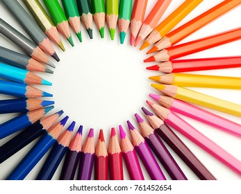 Colored pencils wallpaper colored pencil art stock photo