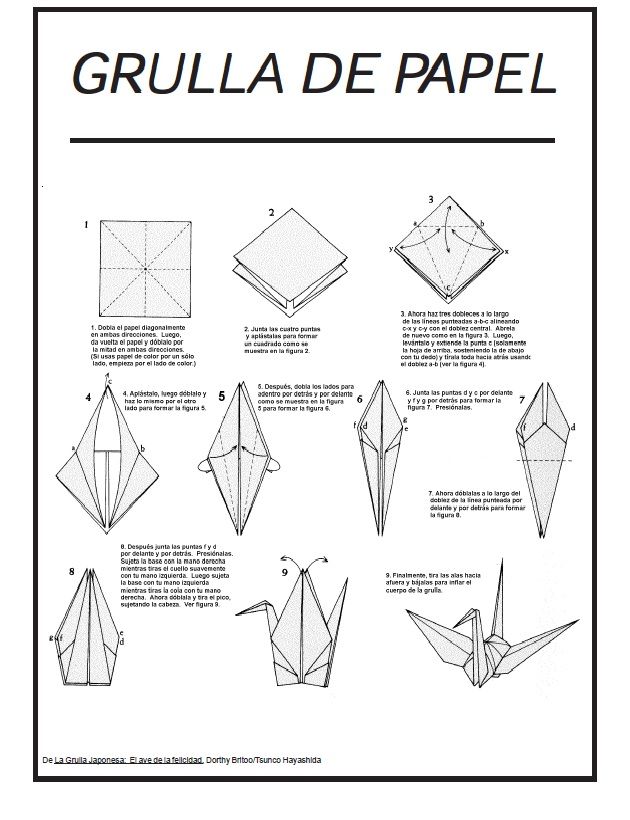 Grulla que me resultã grulla de papel grullas origami origami
