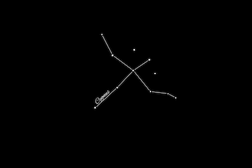 Constelaciãn de cygnus cãºmulo de trellas constelaciãn de cisne cruz del norte foto premium