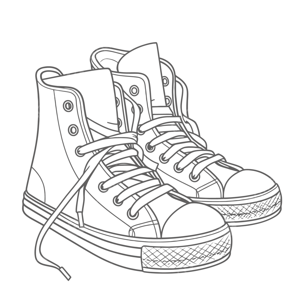 Children s sneakers coloring page outline sketch drawing vector wing drawing ring drawing color drawing png and vector with transparent background for free download