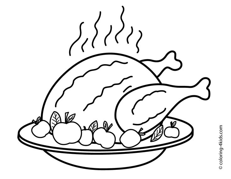 Thanksgiving day turkey coloring pages for kids fried turkey printable free coloringpages thâ food coloring pages thanksgiving coloring pages coloring pages
