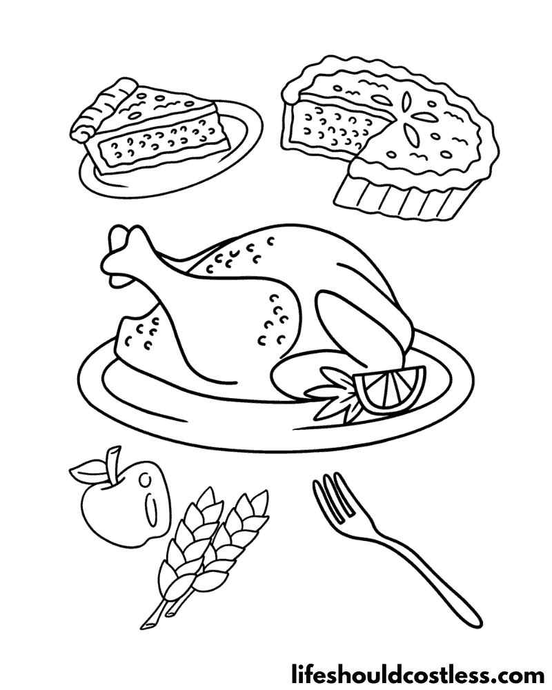 Turkey coloring pages free printable pdf templates