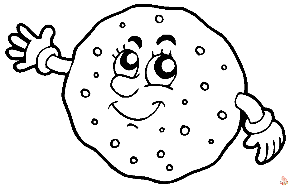 Free cookies coloring pages for kids