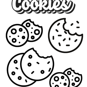 Cookie coloring pages printable for free download