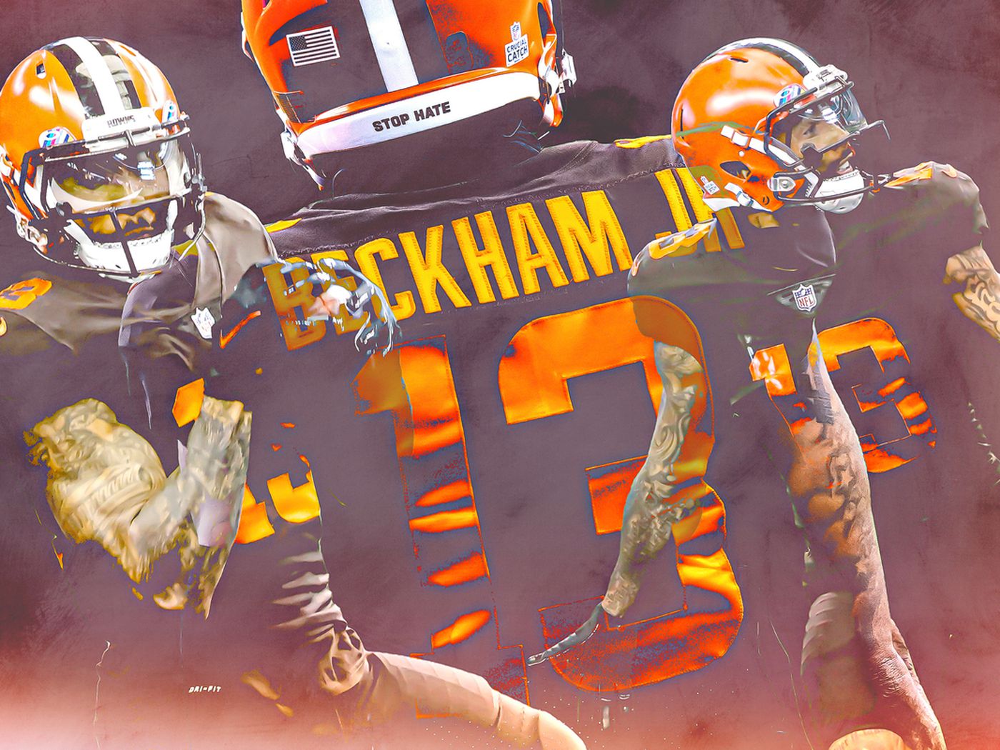 The odell beckham jr the browns traded for finally arrived