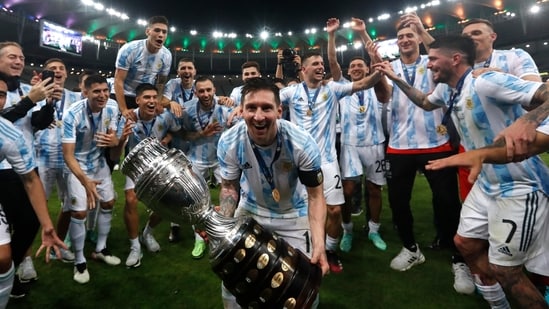 Argentina vs brazil copa america final action through images hindustan times