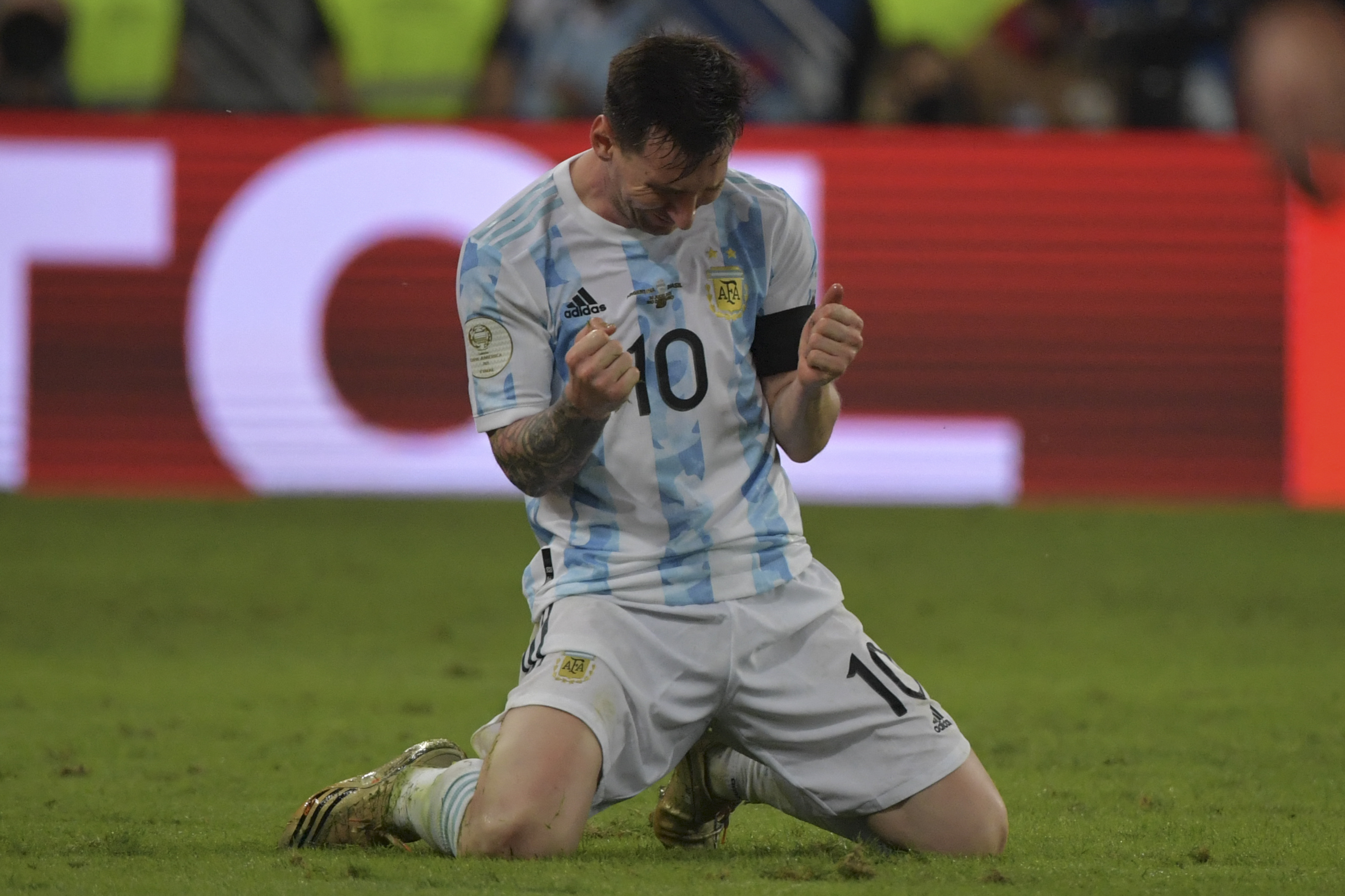 In pics lionel messi celebrates argentinas copa america win