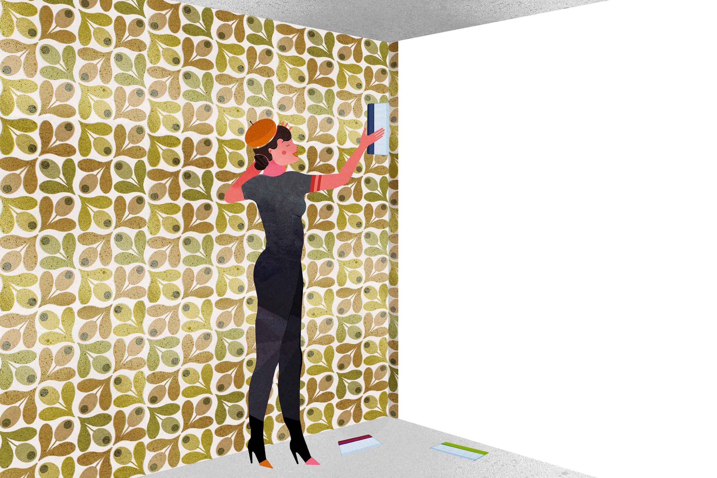How to wallpaper in corners, Wallpapering Instructions