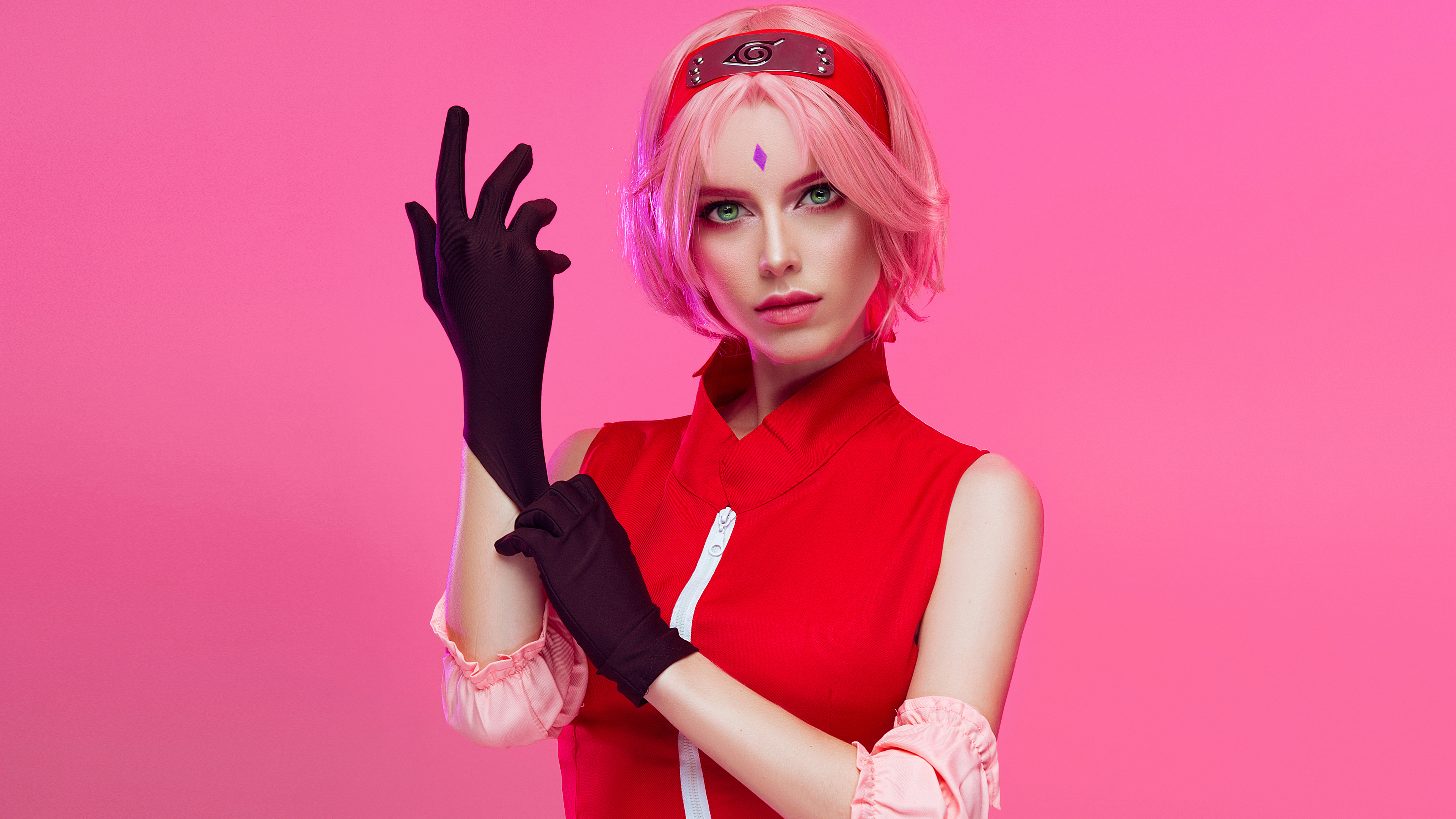 Sakura haruno from naruto cosplay hd anime k wallpapers images backgrounds photos and pictures