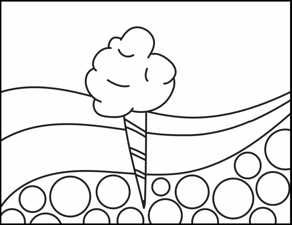 Cotton candy coloring pages roaring spork