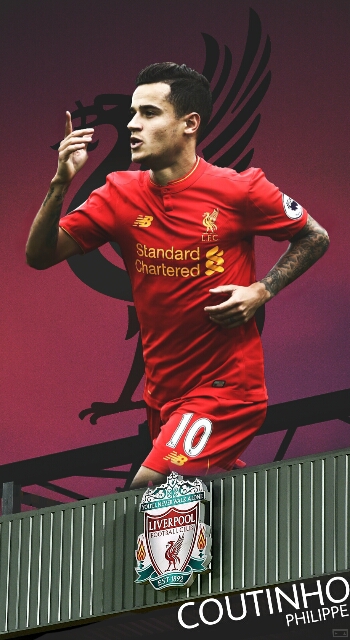 Philippe coutinho liverpool fc mobile lockscre by parthgada on