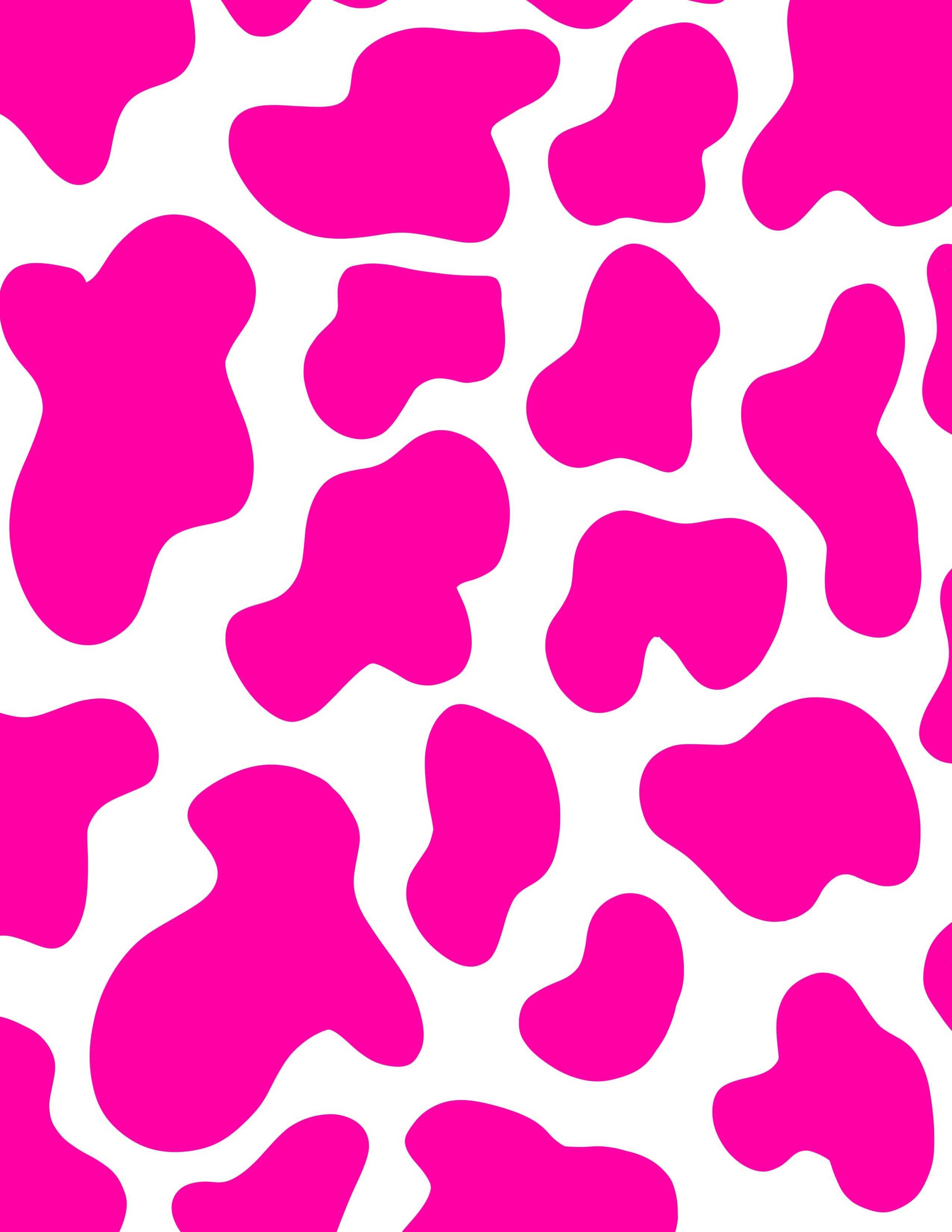 Cow print pink print wallpaper download