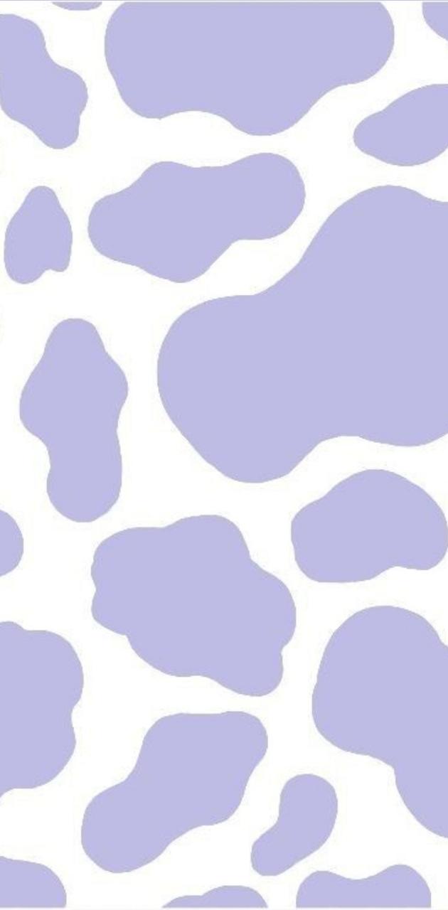 Purple cow print wallpaper by joanan