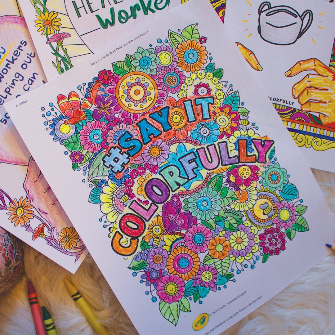 Coloring pages â crayola creativity week