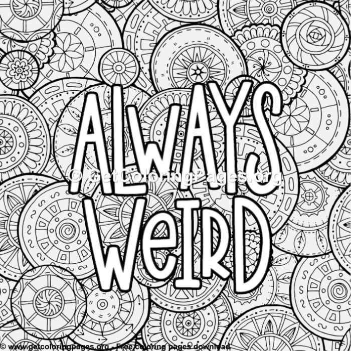 Unleash your creativity always weird coloring pages