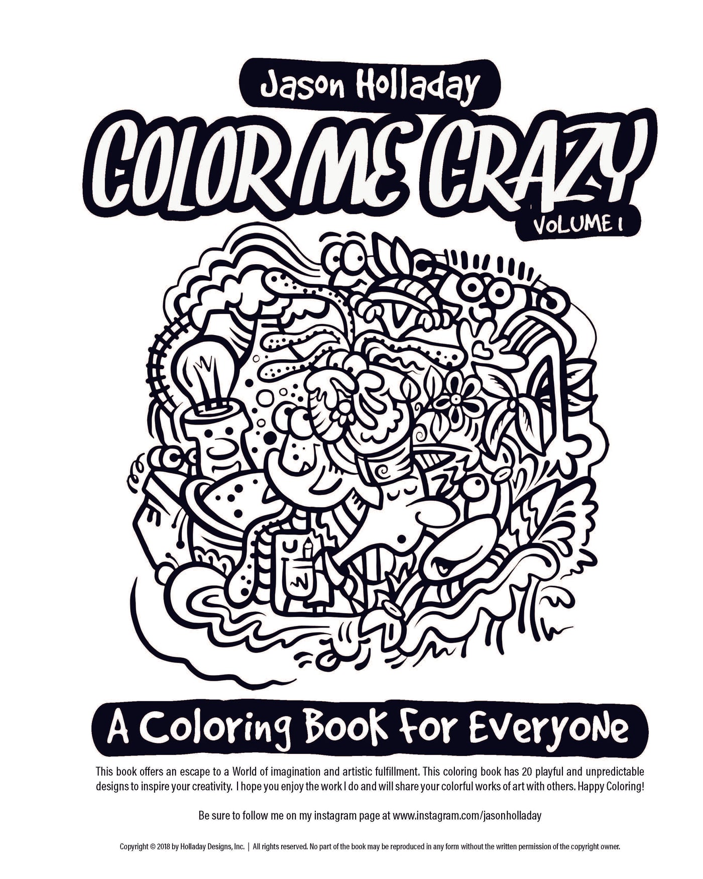 Color me crazy downloadable coloring book