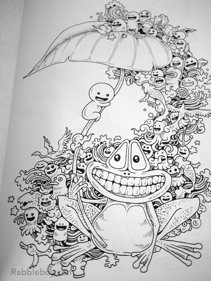 Doodle invasion a crazy coloring book by kerby rosanes â â ken lamug author illustrator books film graphic novels writing