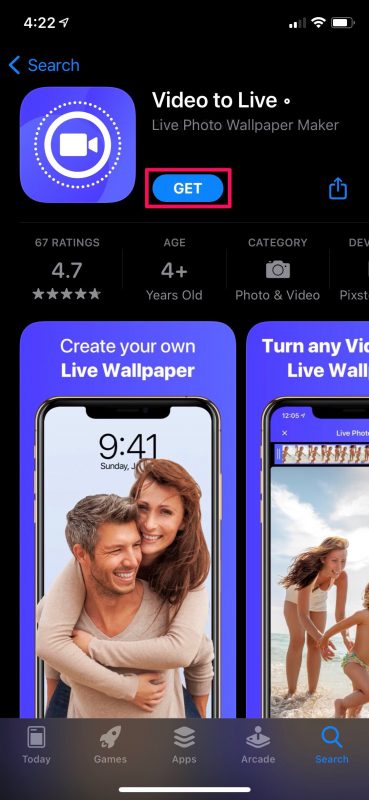How to set a video as wallpaper on iphone ipad