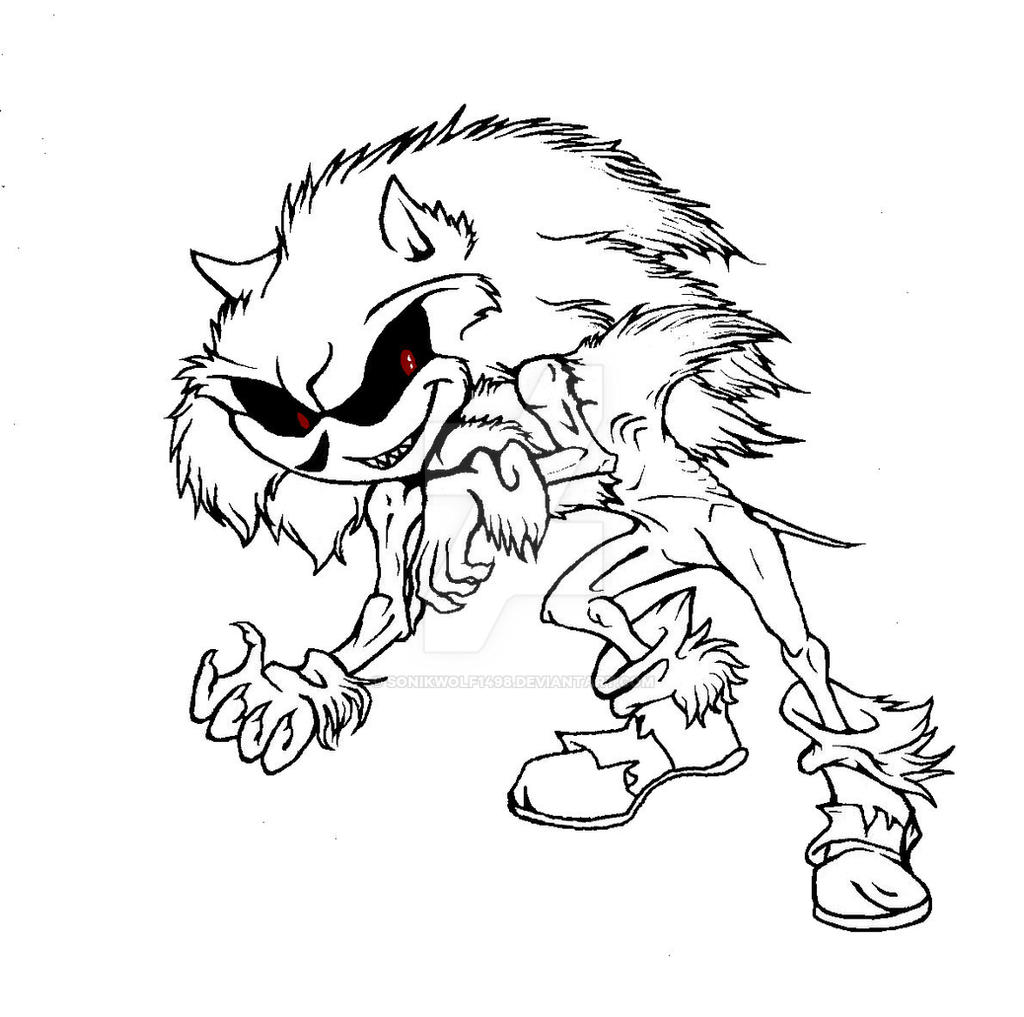 Sonic exe demo quick art by sonikwolf on