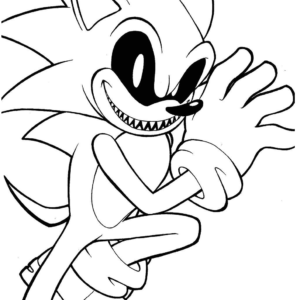 Sonic exe coloring pages printable for free download