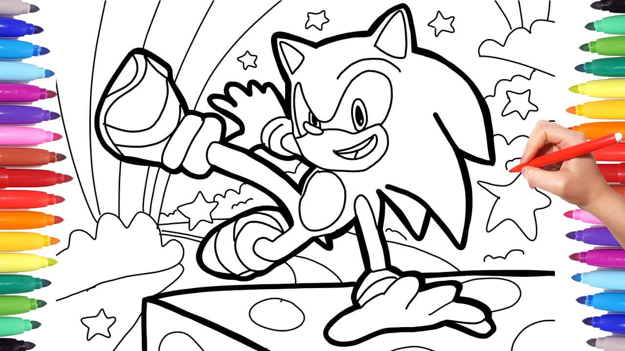 Sonic the hedgehog coloring pictures