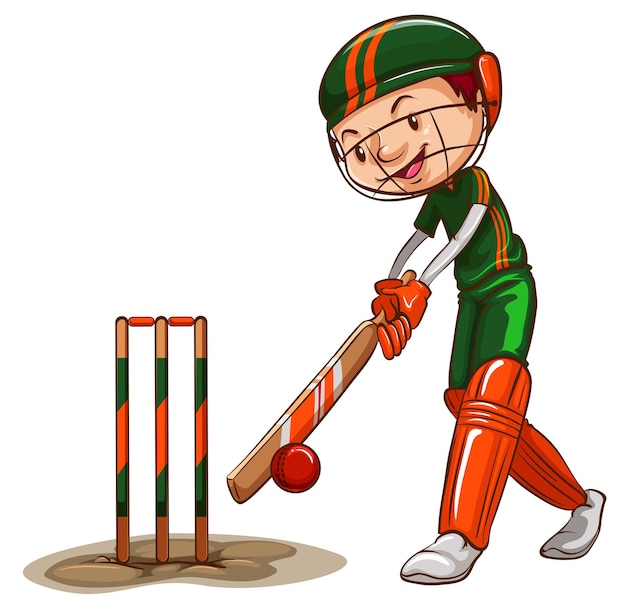 Cricket bat cartoon images